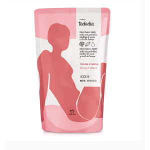  Refil Creme Desodorante Nutritivo para o Corpo Tâmara e Canela Tododia - 400ml