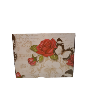 Baú Mdf Pequeno Rosa Vermelha