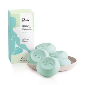 Sabonete em Barra Puro Vegetal Flor de Lis Natura Tododia - 5un de 90g