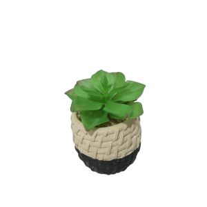 Vaso De Cerâmica Com Flor Artificial