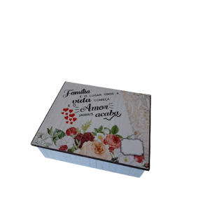 Baú Mdf Pequeno- Frases