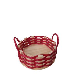 Bandeja Linux Sintética Redonda Vermelha PP