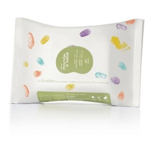 Lenços Umedecidos Natura  Mamãe e Bebê Com 16 Unidades