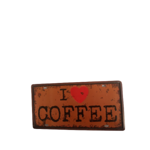 Placa Decorativa Coffee