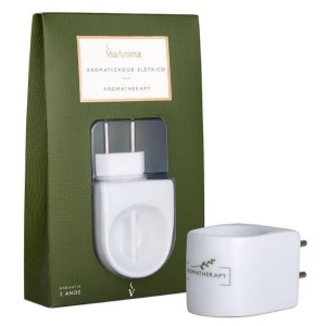 Difusor Aromatizador Eletrico Porcelana Original Via Aroma