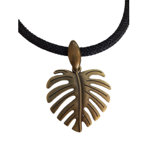 Colar De Corda Náutica - Pingente Costela De Adão