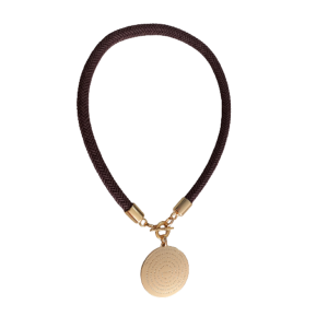 Colar Corda Náutica Com Pingente Pai Nosso