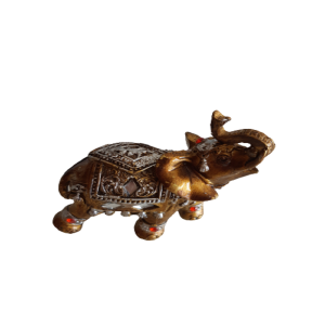 ELEFANTE DOURADO DE RESINA