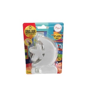 Luminária de Tomada- Estrela e Lua