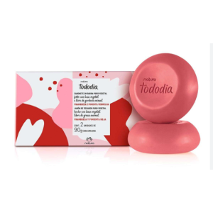 Sabonete Natura Tododia Framboesa E Pimenta Vermelha 2 Unidades De 90g