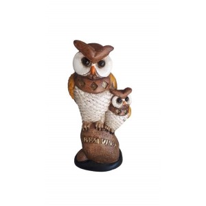 Coruja Colorida  Com Filhote Bem Vindo