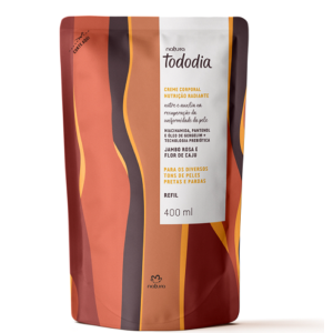 Refil Creme Corporal Nutrição Radiante Tododia Jambo Rosa e Flor de Caju 400 ml