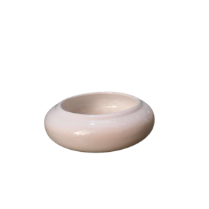 Vaso Redondo Branco Esmaltado