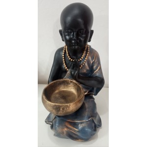 BUDA CHINÊS GRANDE COM CASTIÇAL