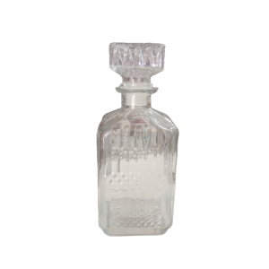 GARRAFA DE LICOR VIDRO TRANSPARENTE