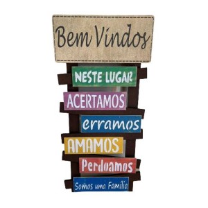 Placa Para A Porta- Bem Vindo