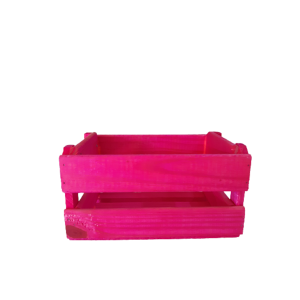 CACHEPOT DE MADEIRA N1 ROSA