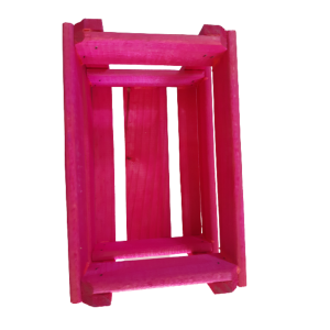 CACHEPOT DE MADEIRA N2 ROSA