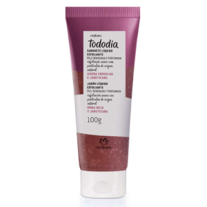 Sabonete Líquido Corporal Esfoliante Tododia Amora Vermelha e Jabuticaba - 100 g